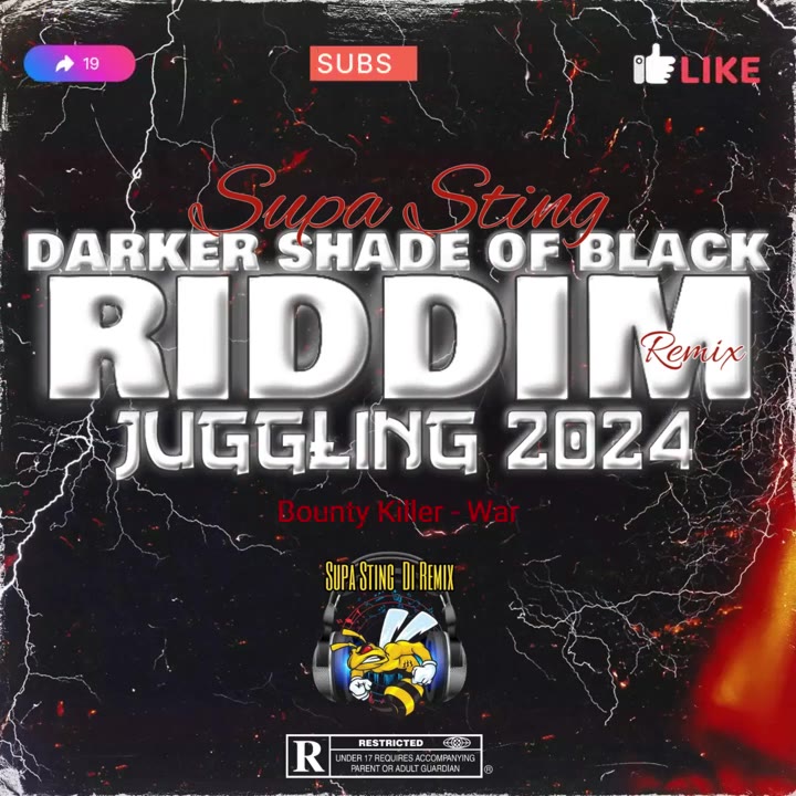 Supa Sting Darker Shade Of Black Riddim