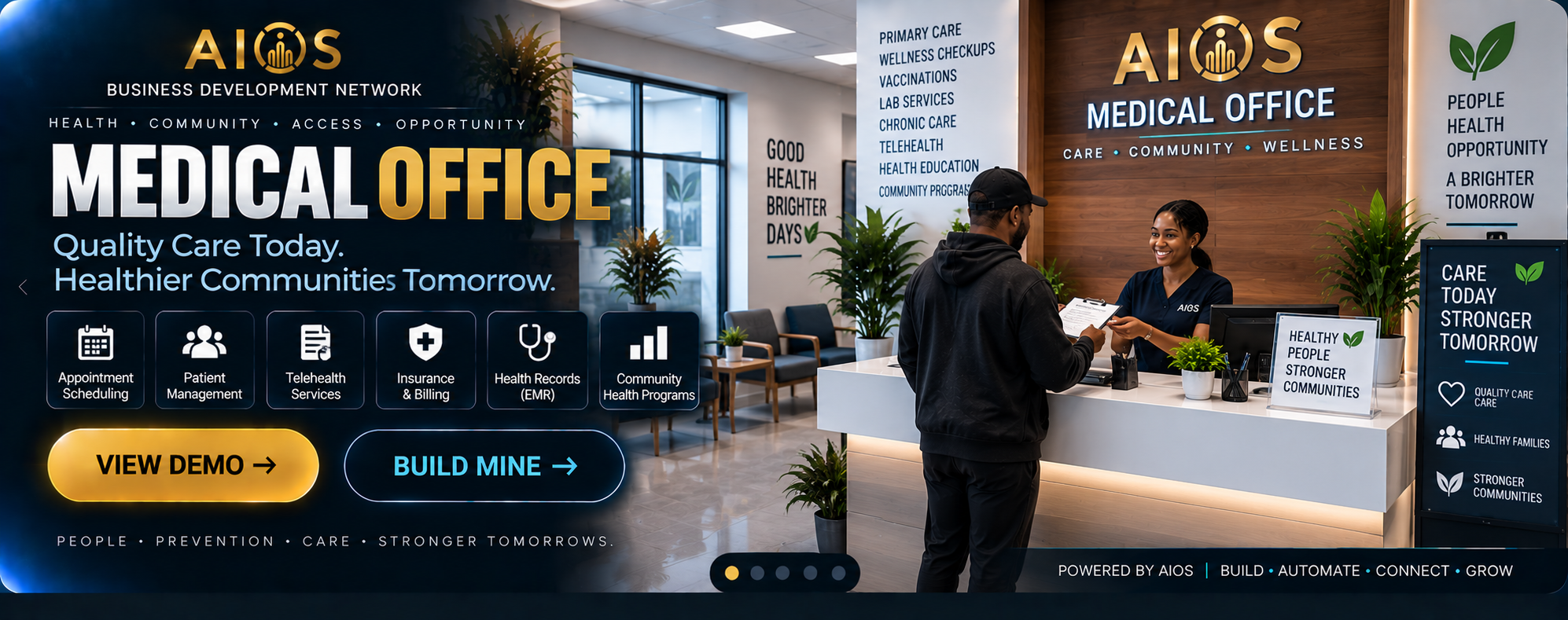 Medical office business demonstration