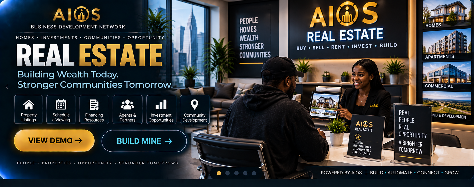 Real estate business demonstration