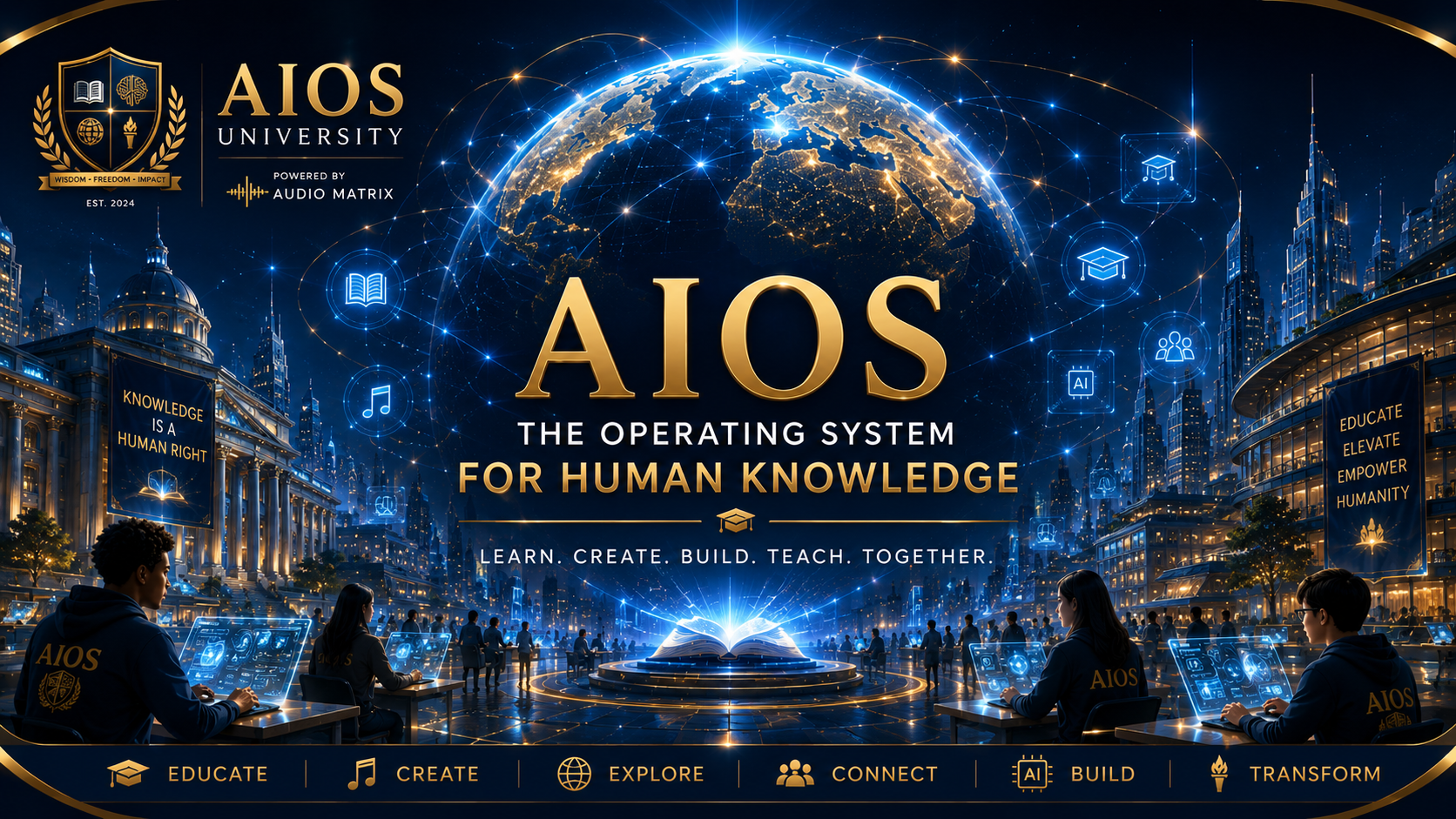 MadmixTubeAI AIOS University Homepage Banner