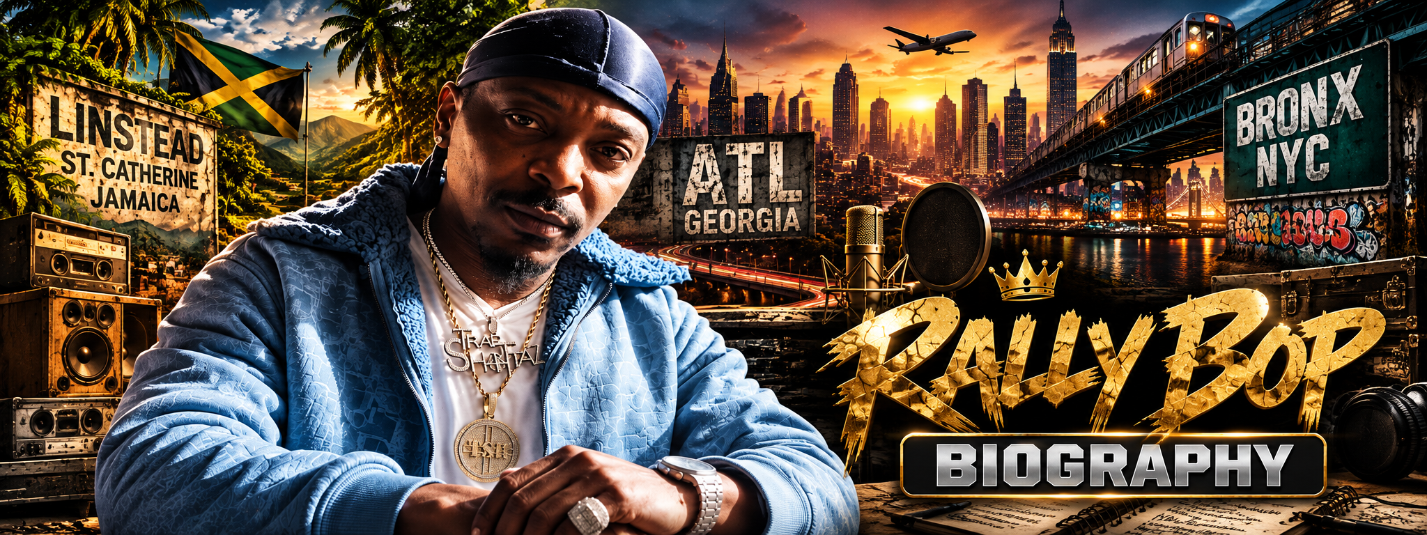 Rally Bop biography banner