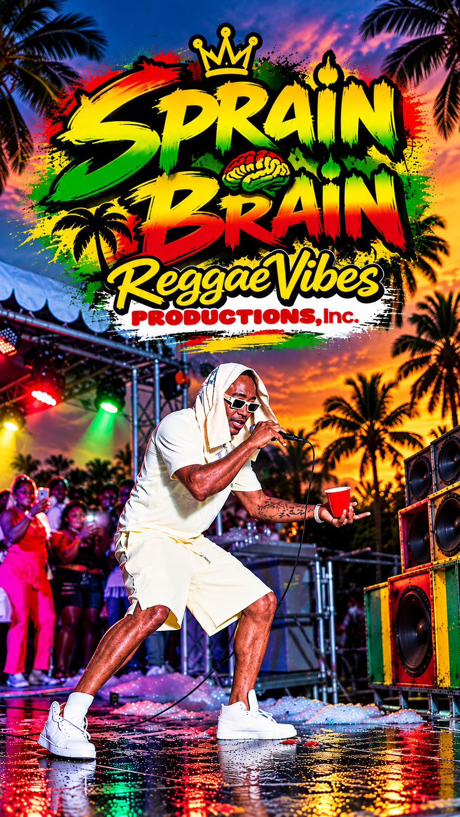 Reggae Vibes and Sprain Brain artwork